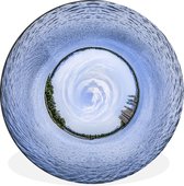 WallCircle - Wandcirkel - Muurcirkel - Little Planet Oceaan - Aluminium - Dibond - ⌀ 140 cm - Binnen en Buiten