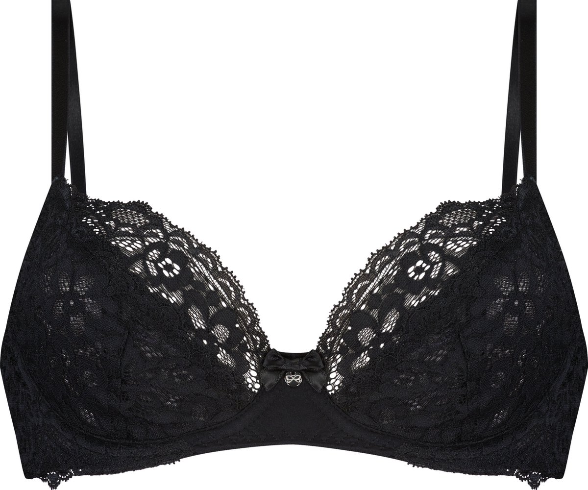 Hunkemöller Marine niet voorgevormde bh Dames zwart - Maat D90