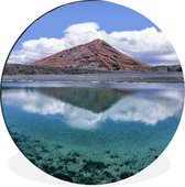 WallCircle - Wandcirkel - Muurcirkel - Laguna de Janubio in Lanzarote - Aluminium - Dibond - ⌀ 30 cm - Binnen en Buiten