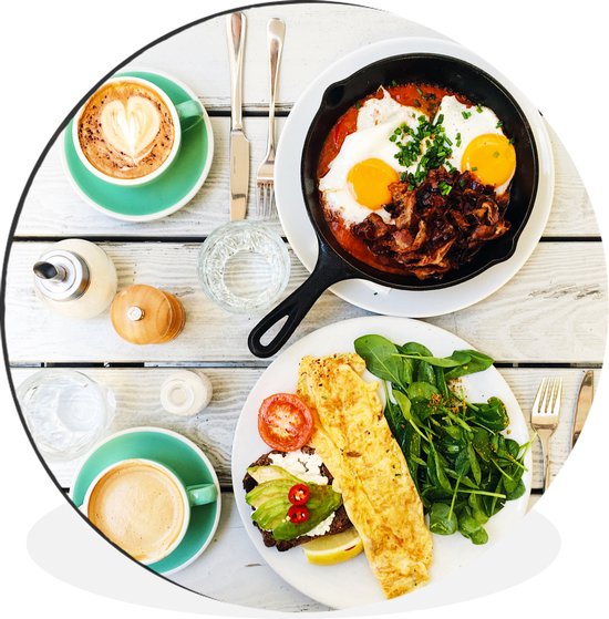 photo du Brunch Wall cercle aluminium ⌀ 120 cm - impression photo sur cercle mural / cercle vivant / cercle jardin (décoration murale)