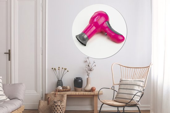 Un speelgoed rose Föhn Wall cercle aluminium ⌀ 120 cm - impression photo sur cercle mural / cercle vivant / cercle jardin (décoration murale) XXL / Groot format!