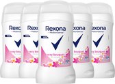 Rexona Motion Sense Sexy Bouquet Deodorant Vrouw - 5 x 40ml - Solid Deodorant Stick - Deodorant Vrouw Voordeelverpakking