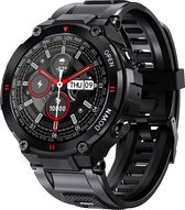 Fance Smartwatch - Zwart - Smartwatch Heren & Dames - HD Touchscreen - Horloge - Stappenteller - Bloeddrukmeter - Saturatiemeter - IOS & Android - 45mm