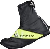 Vermarc Sur-chaussures Aqua Zwart/ Jaune Coupe Vent Et Déperlant Taille S 38/39