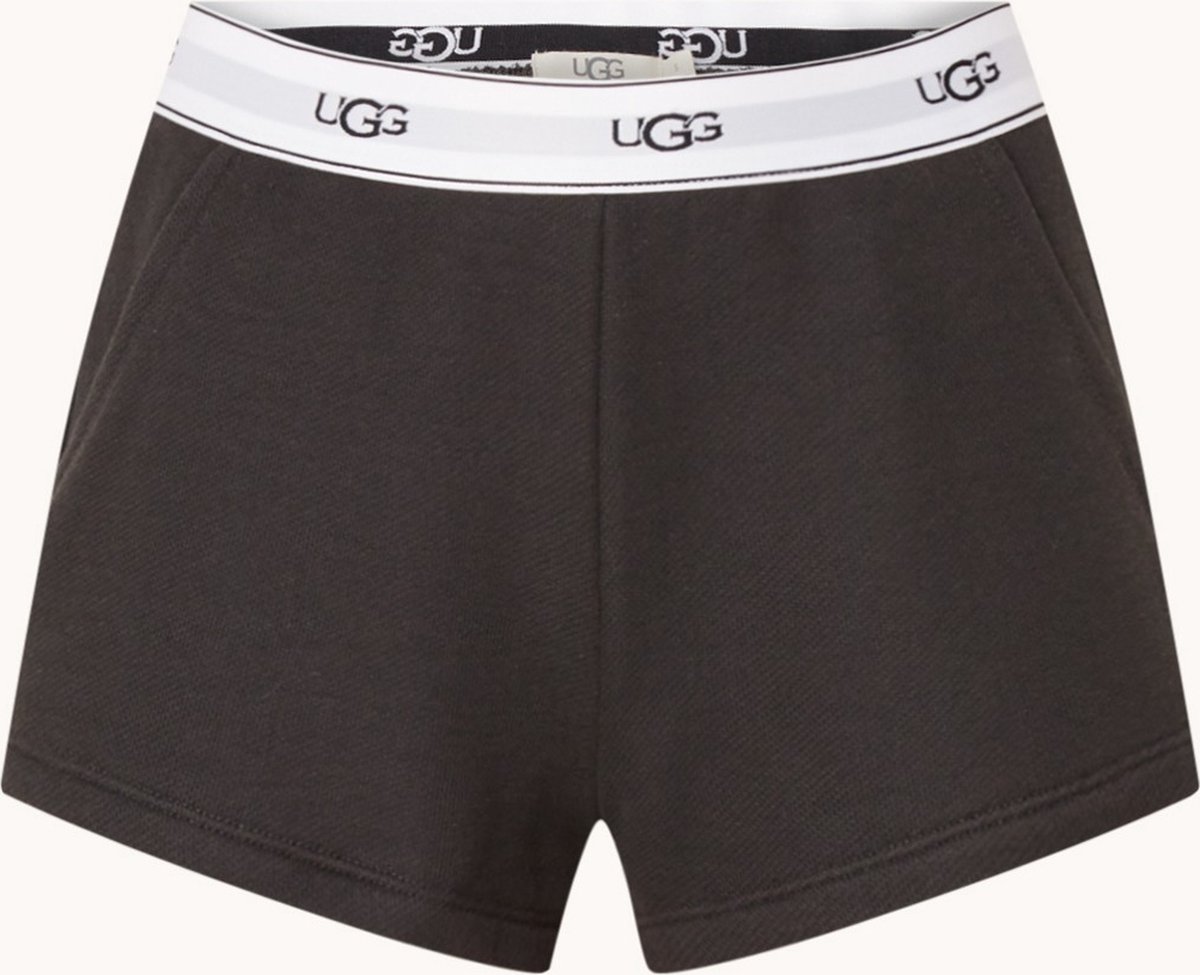UGG Albin pyjamabroek / Short met logoband - Zwart - Maat S