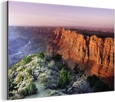 Wanddecoratie Metaal - Aluminium Schilderij Industrieel - De Grand Canyon in Arizona - 180x120 cm - Dibond - Foto op aluminium - Industriële muurdecoratie - Voor de woonkamer/slaapkamer