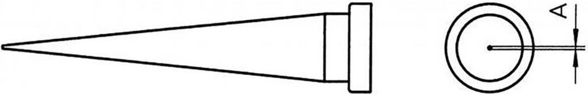 Weller LT T Soldeerpunt Conisch Lengte soldeerpunt: 13 mm Inhoud: 1 stuk(s)