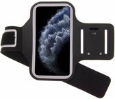 Hoesje Geschikt voor iPhone 11 Pro hardloop armband - Sportband - hoesje - zwart