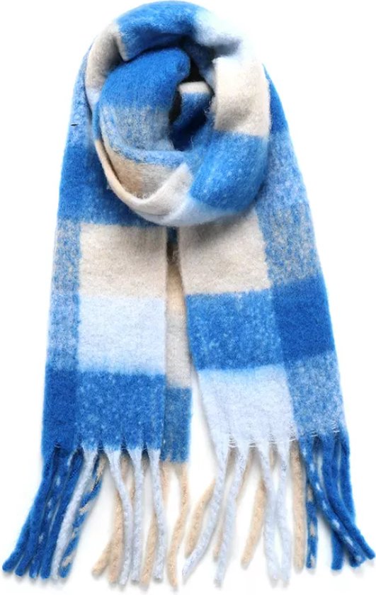 Haia warme winter sjaal - blue madagaskar main image 1