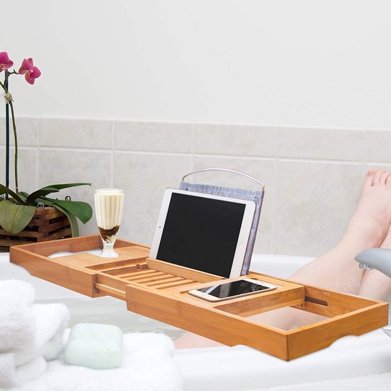 Bad Caddy Lade Bamboe Spa Bad Caddy Organisator Ze... – Grandado