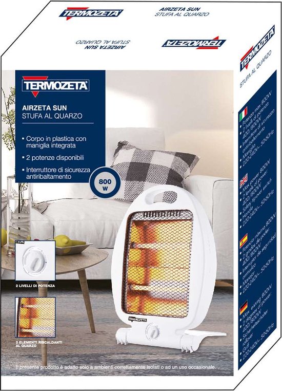 Aeroterma eramia Mesti Quartz 400 W - 800 W u greutate redusa