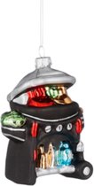 Oneiro's luxe House of Seasons Ornament BBQ - L9 x B6 x H13 cm - Zwart - kerstbal - luxe verpakking – kerstcollectie – kerstdecoratie – kerstboomhanger – kerstversiering - kersthanger