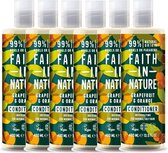 FAITH IN NATURE - Après-shampooing Pamplemousse & Orange - Lot de 6 - Pack économique