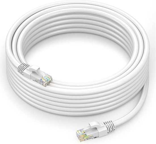 Internetkabel 10 Meter - CAT6 Ethernet Kabel - High Speed UTP Kabel - 1000 MB/s - Internet Kabel