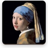 Dessous de verre Vermeer Fille à la perle 9.5x9.5cm chacun