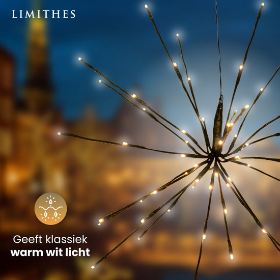 LIMITHES Vuurwerk Kerstverlichting Poolster Kerstverlichting 3D