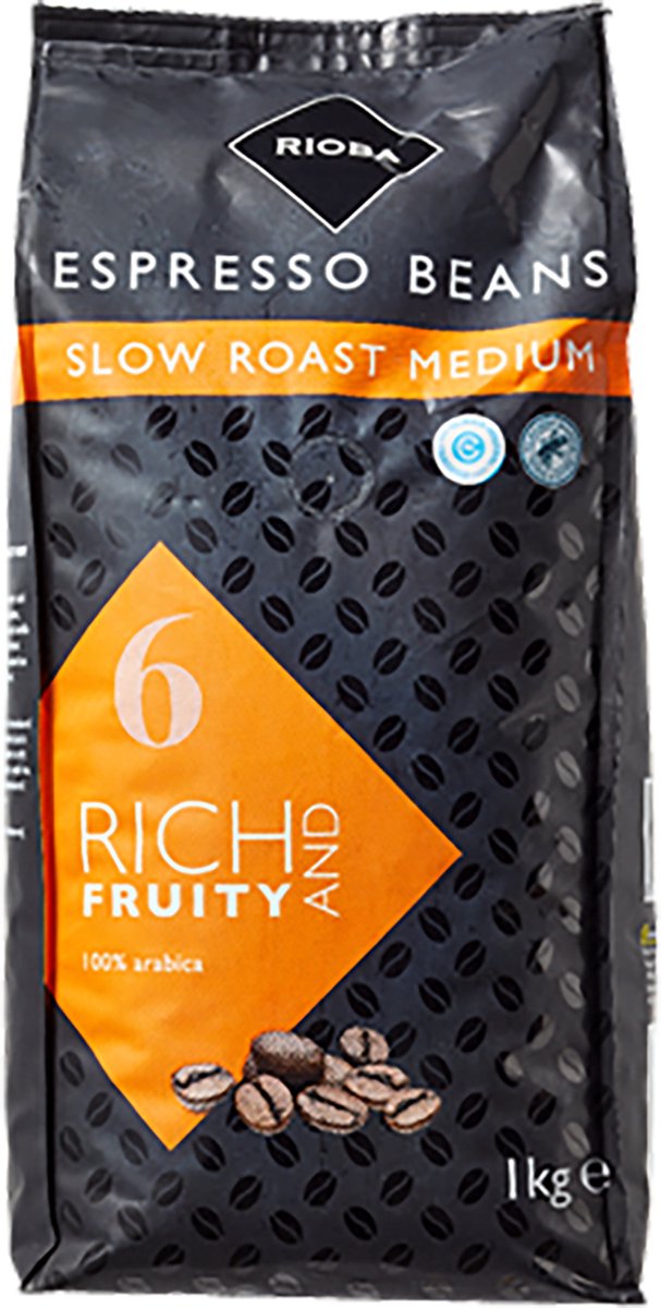 Goedkoopste Rioba Medium Roast 1 kg Rich and fruity 100 arabic