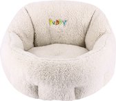 Nobby Puppy hondenmand - Ovaal - Creme - Wit - Ivoor - 50 x 45 x 32 cm