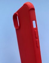 Geschikt voor iPhone 14 Anti shock siliconen hoes Rood - Shock Proof Siliconen Back Cover