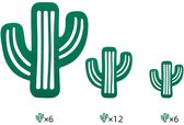 Protège- Protège-poêles et casseroles 24 pièces - 3 tailles - Cactus - Casseroles et poêles et Bols anti-rayures - Protège les Batterie de cuisine de cuisine