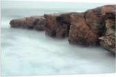 WallClassics - Drapeau - Brouillard autour des Montagnes - 120x80 cm Photo sur drapeau en polyester