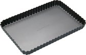 Bol.com Geribbelde rechthoekige bakvorm met losse bodem 30cm x 20cm - Masterclass aanbieding