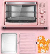 Konka® - Elektrische oven - Draagbare oven - 13 Liter - Hete lucht oven - Roze