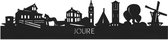 Skyline Joure Zwart hout - 120 cm - Woondecoratie - Wanddecoratie - Meer steden beschikbaar - Woonkamer idee - City Art - Steden kunst - Cadeau voor hem - Cadeau voor haar - Jubileum - Trouwerij - WoodWideCities