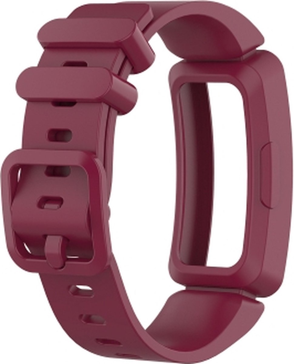 Smart Watch Silicon Wrist Strap Horlogeband voor Fitbit Inspire HR (Wire Red)