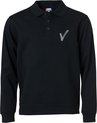 Security / Beveiliging kleding - Clique - Polo Sweater Zwart inclusief Borstlogo (V-tje) en Ruglogo (SECURITY) - Maat L - VOOR PROFESSIONALS