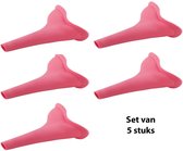 Plastuit - urinoir pour femme - réutilisable - rose - lot de 5 pièces