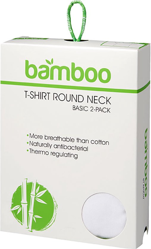 T-shirt Apollo Femme Bamboo Basic Col Rond Zwart L 2 pièces