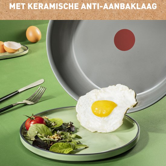 Tefal Revive Keramische Hapjespan - Ø 24 cm - Met deksel