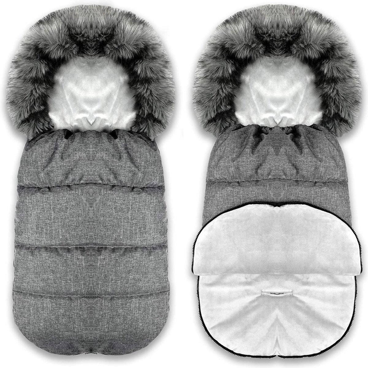 BlueKitty Voetenzak, wintervoetenzak, slaapzak, slee, voetmuff, kinderwagenzak, waterdicht, waterafstotend, winter, herfst, 90 cm