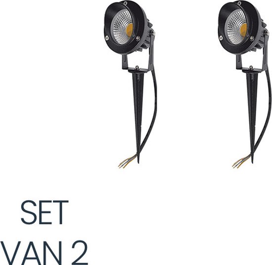 Dubbele Tuinspot Spies Antraciet 230V - Design Tuinspots - Tip