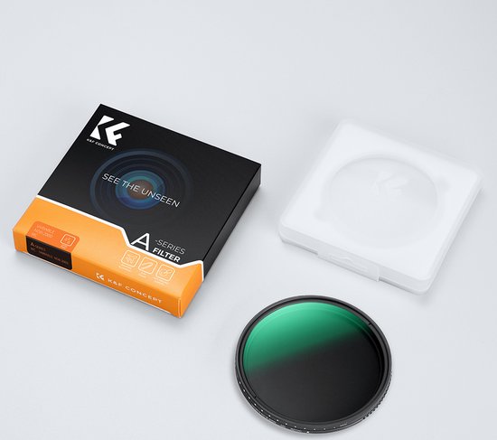 K&F Concept Nano K-serie Variabel Grijsfilter – 67 Mm – ND2 Tot ND2000 (1-11 Stops) – Japans Optisch Glas – 18-laags Nano-coating – 7,4 Mm Dun Frame