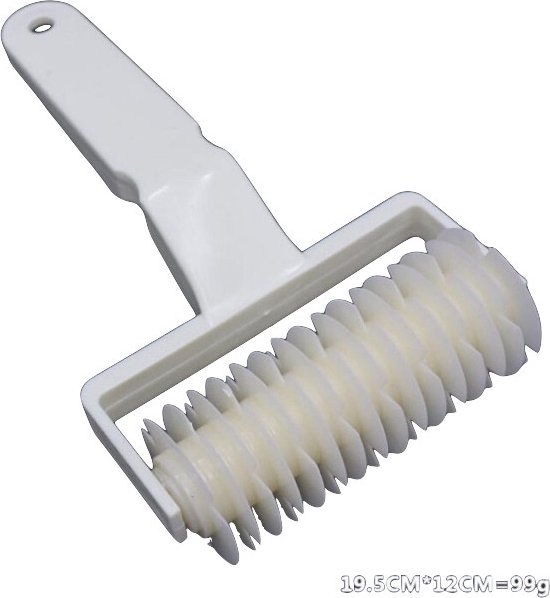 Deegsnijder Raster – Appeltaart deeg snijder – Deeg roller – Plastic - large