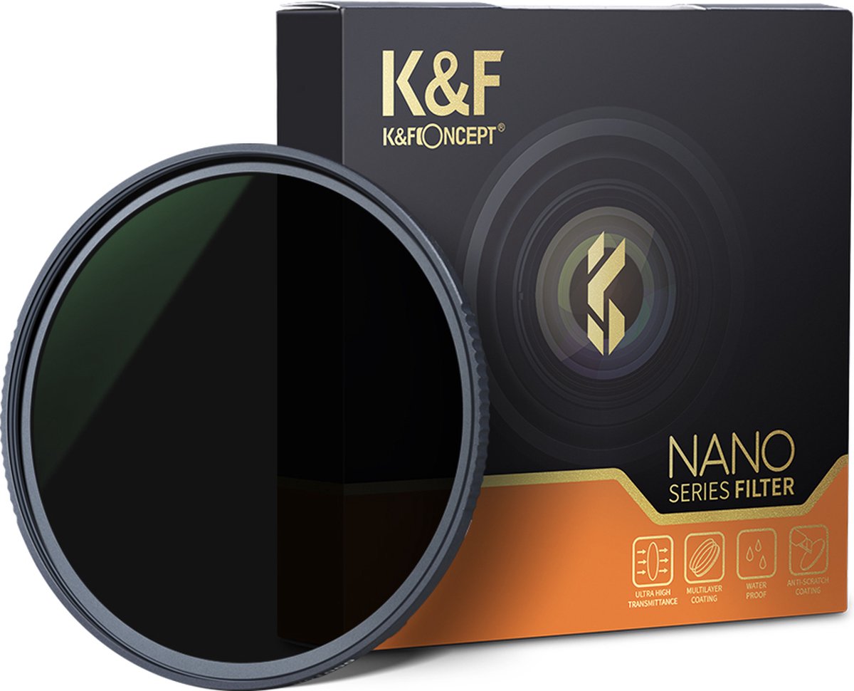 K&F Concept 82mm ND8 Nano-X MRC grijsfilter filter ND 3 stops
