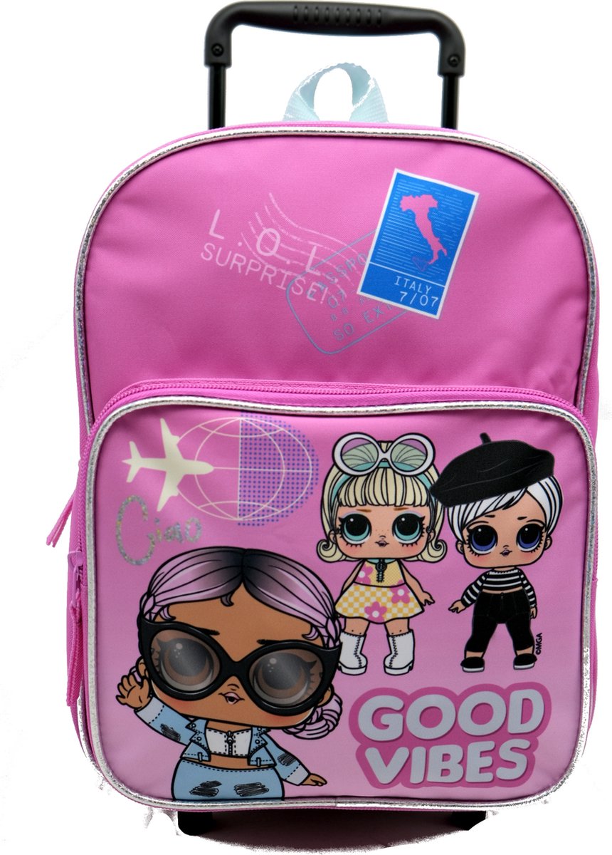 LOL Surprise Trolley Rugzak Vakantie Logeren School 3-6 Jaar - L.O.L Rugtas - Kindertrolley LOL Surprise