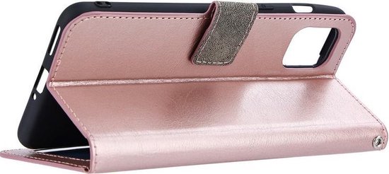 iPhone 14 book case Or rose