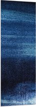 WallClassics - Vlag - Abstracte Blauwe Puntjes - 50x150 cm Foto op Polyester Vlag