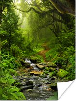 Poster Natuur - Water - Jungle - Bos - Tropisch - 90x120 cm