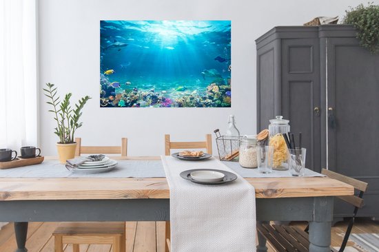 Affiche Monde sous-marin - Animaux aquatiques marines - Water - Mer - Corail - 120x80 cm