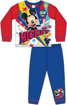 Mickey Mouse pyjama - rood met blauw - Mickey pyama - maat 92
