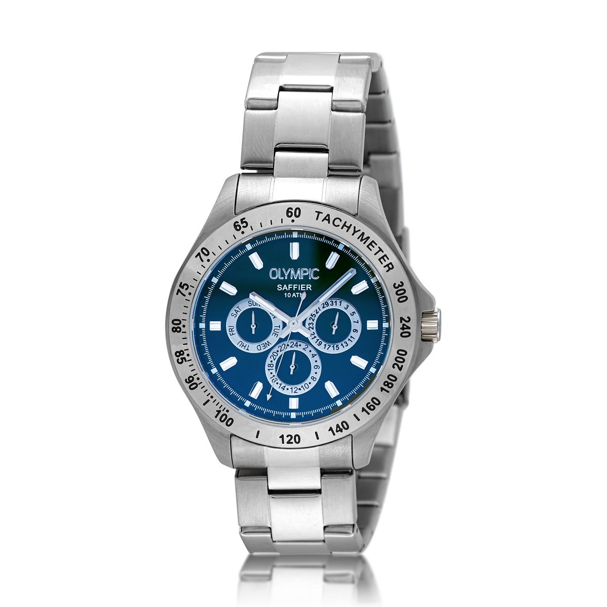 Olympic OL89HSS050 JEFFREY Horloge - Staal - Bracelet - Blauw