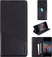 Voor Asus ROG Phone II ZS660KL MUXMA MX109 Horizontale Flip Leren Case met Houder & Kaartsleuf & Portemonnee (Zwart)