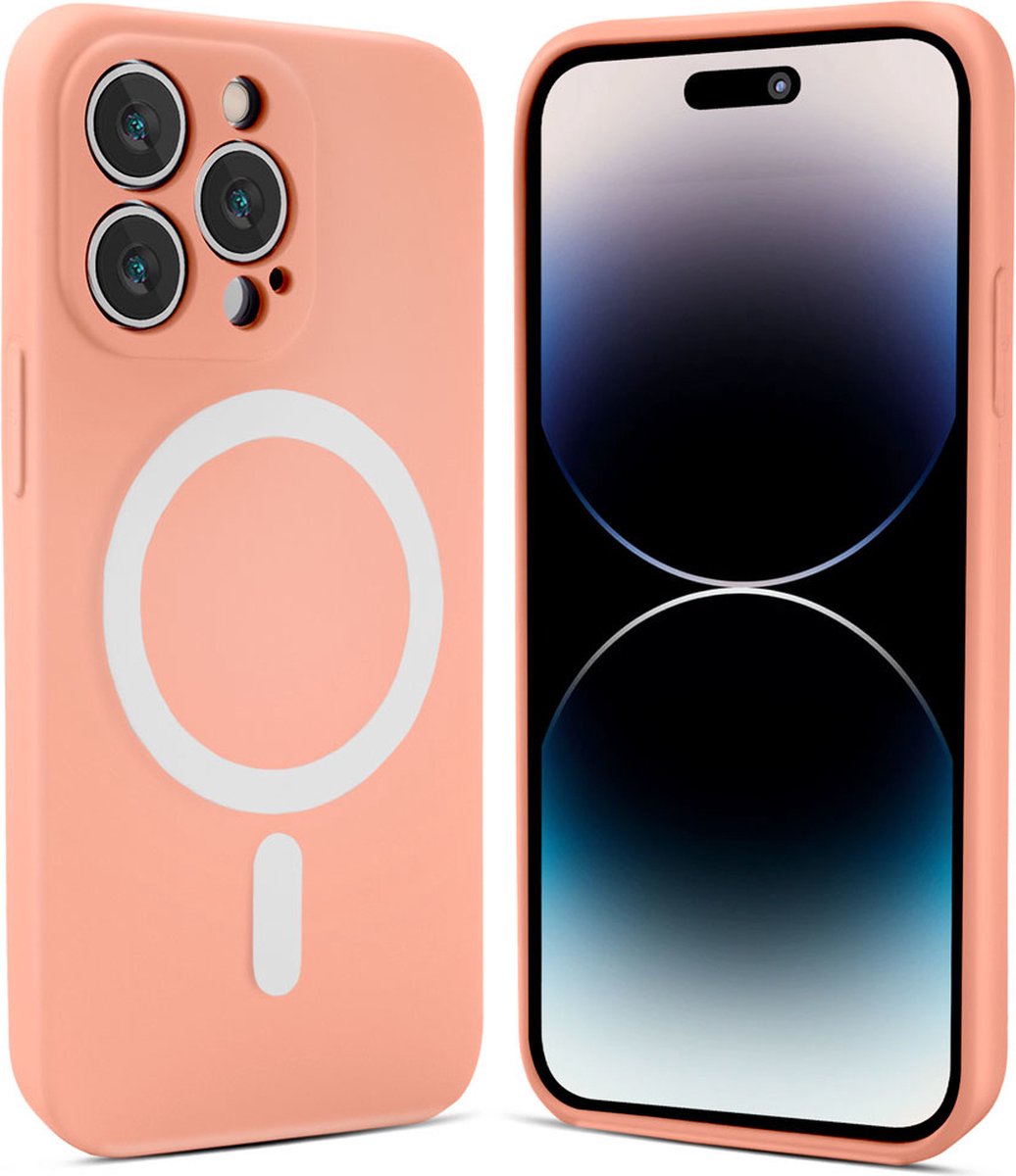 ShieldCase geschikt voor Apple iPhone 12 / 12 Pro Magneet hoesje siliconen zijde - roze