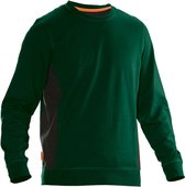 Jobman 5402 Roundneck Sweatshirt 65540220 - Bosgroen/Zwart - S