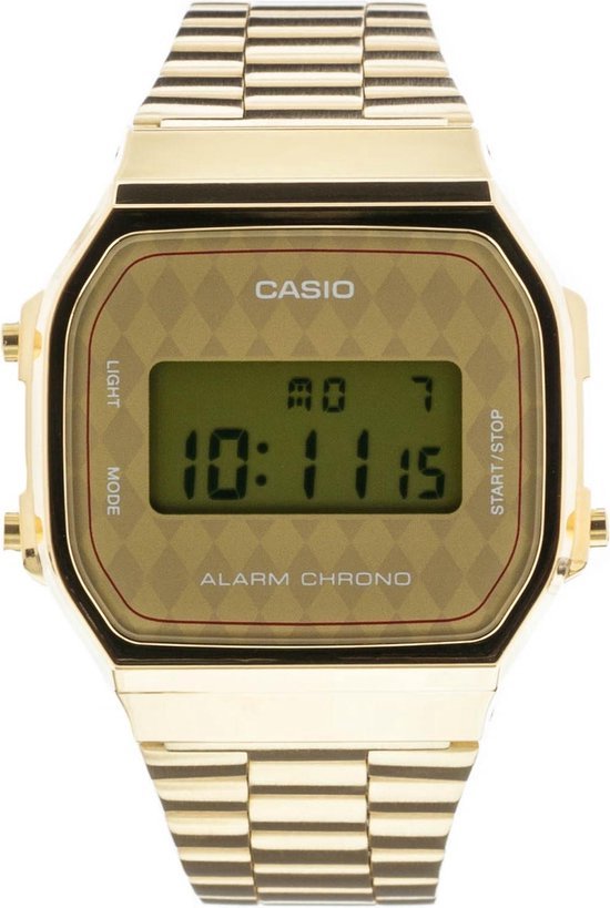Casio Vintage ICONIC A168WG-9BWEF Unisex Horloge 36,3 mm - Goudkleurig