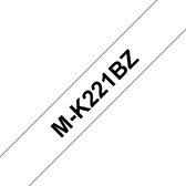 Ruban d'étiquetage Brother MK-221BZ 9 mm x 8 m blanc / noir